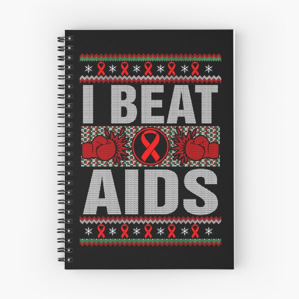Item preview, I Beat Aids Awareness Christmas Ugly Sweater designed and sold by defabiosofxs.