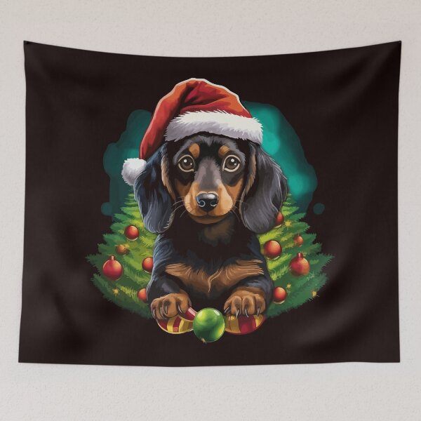 Item preview, Christmas Dachshund designed and sold by creativellashop.