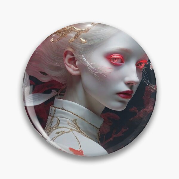 Item preview, Aquatic Elegance: Woman Amidst Koi Carp Symphony designed and sold by RK - Shop.