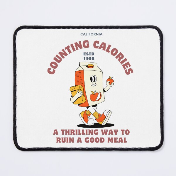Item preview, Counting calories a thrilling way to ruin a good meal ll Retro Mascot ll Stereo designed and sold by Caluva ..