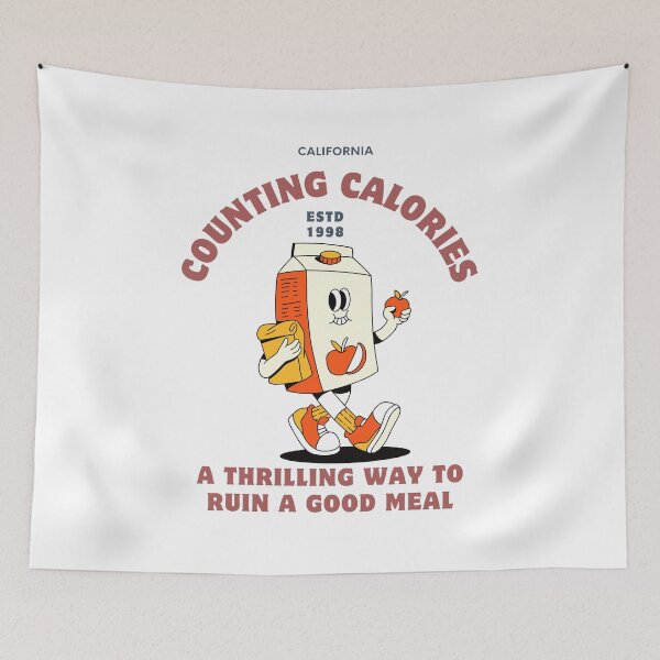 Item preview, Counting calories a thrilling way to ruin a good meal ll Retro Mascot ll Stereo designed and sold by Caluva ..