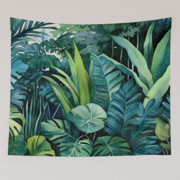 Item preview, Exotic Midnight Tropical Jungle Summer Garden Nightgarden designed and sold by UtArt.
