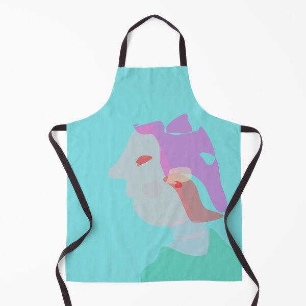 Item preview, Happy Cartoon Woman on Blue Colored Background designed and sold by masabo.