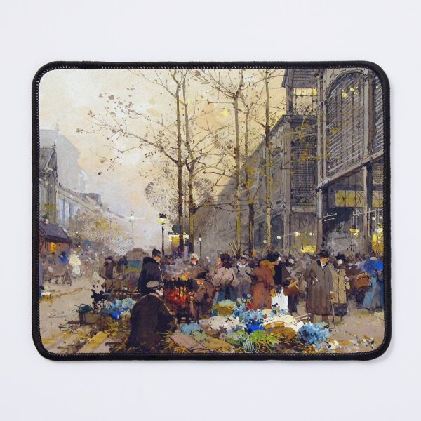 Item preview, Les Halles, Paris (20th century) - Eugène Galien Laloue designed and sold by SALON DES ARTS.