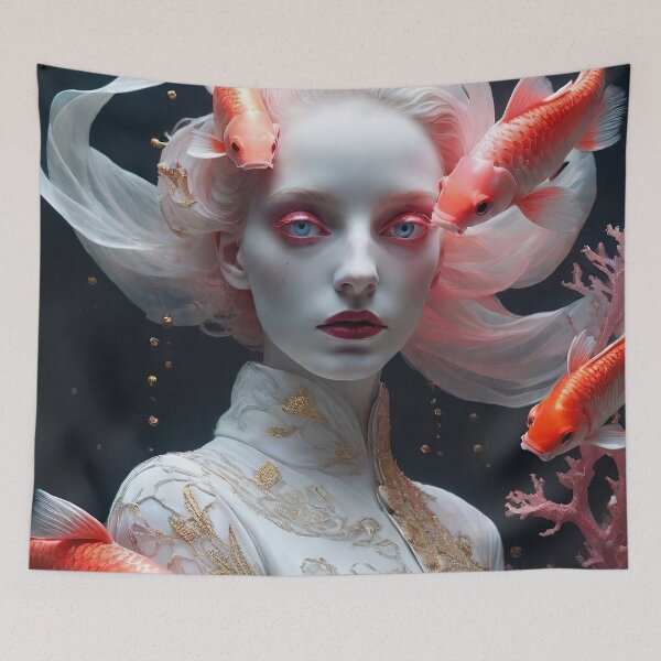 Item preview, Nymph's Harmony: A Ballet with Koi Companions designed and sold by RK - Shop.
