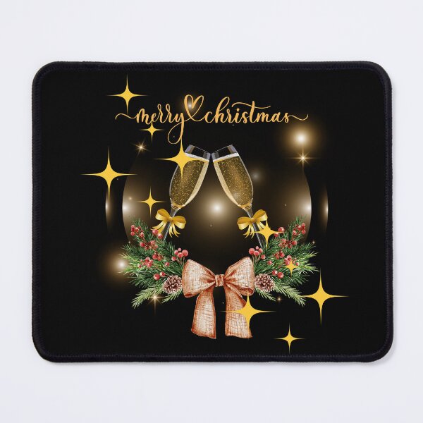 Item preview, merry christmas cheers let's toast design designed and sold by IvonneDesigns.