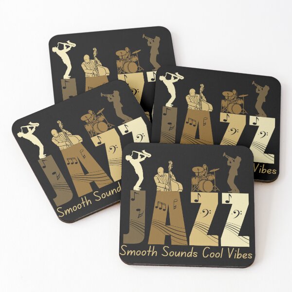 Item preview, Smooth sounds cool vibes quote - Jazz saxophone retro design  designed and sold by wholigans.