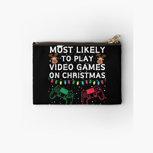 Item preview, Most Likely to Play Video Games on Christmas designed and sold by NNisu.