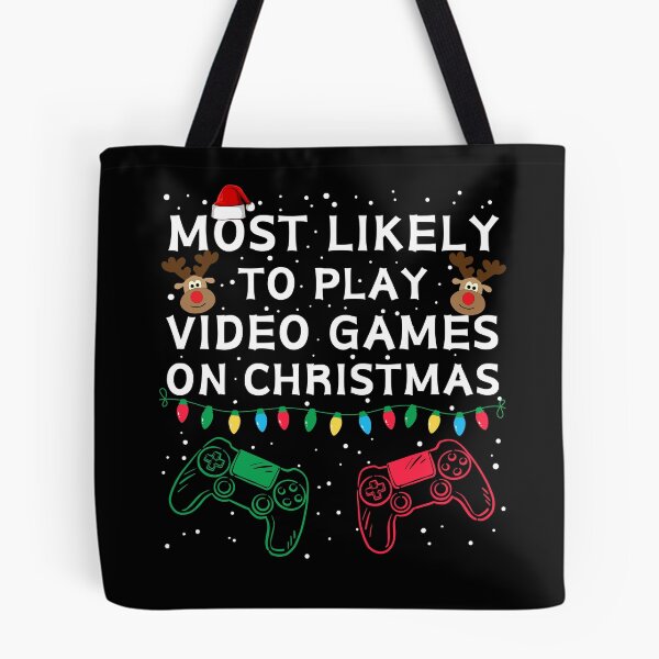 Item preview, Most Likely to Play Video Games on Christmas designed and sold by NNisu.