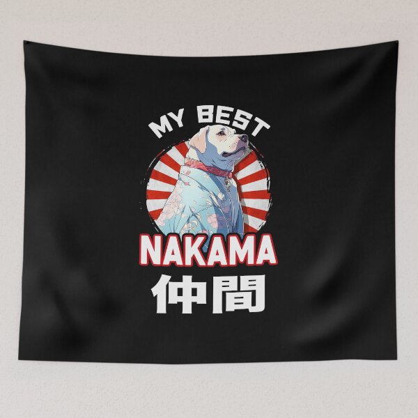Item preview, Cute Dog Nakama wearing a Kimono - Anime Shirt designed and sold by KAIGAME Art.