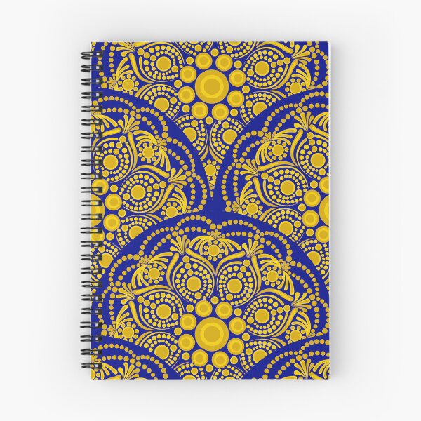 Item preview, Navy and Gold Night Blooming Buttercup Scallop designed and sold by Triplicate Limited.