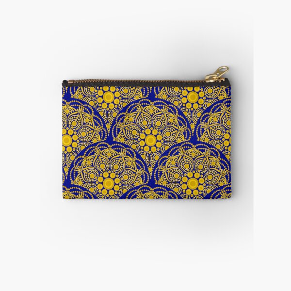 Item preview, Navy and Gold Night Blooming Buttercup Scallop designed and sold by Triplicate Limited.