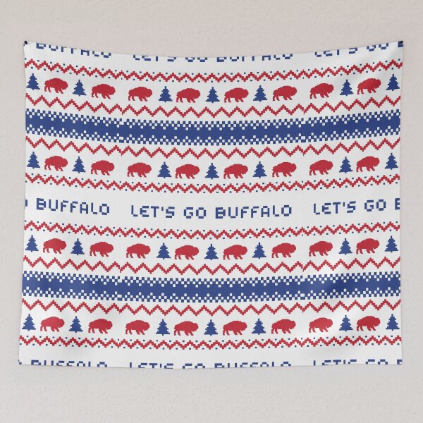 Item preview, Let's Go Buffalo Nordic Style Christmas Sweater Pattern designed and sold by billsmania.
