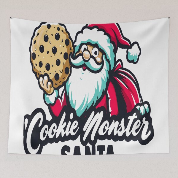 Item preview, Santa Claus Christmas Cookie Monster Funny designed and sold by KitonicTees.