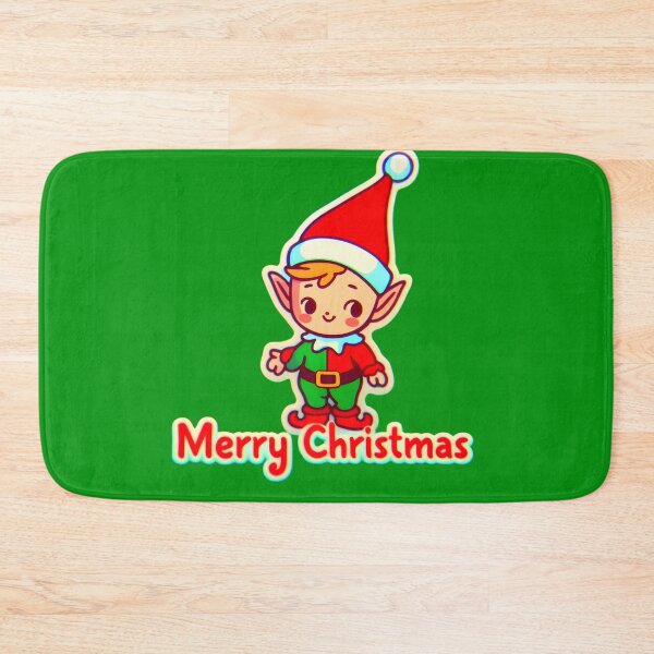 Item preview, Cute elf wishing everyone a Merry Christmas designed and sold by AI-Only Creations.