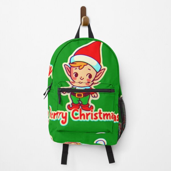 Item preview, Cute elf wishing everyone a Merry Christmas designed and sold by AI-Only Creations.