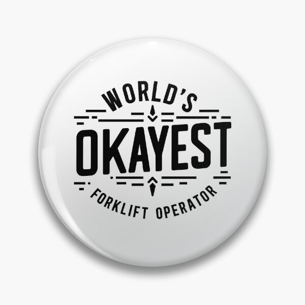 Item preview, World's Okayest Forklift Operator designed and sold by TeesYouWant.