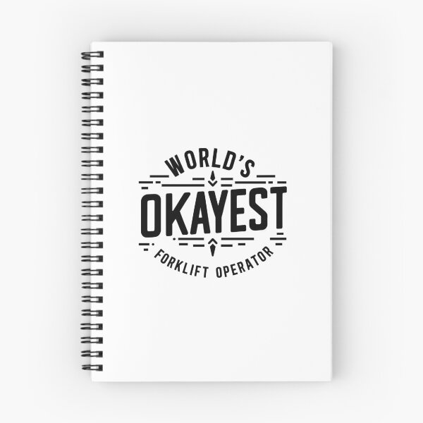 Item preview, World's Okayest Forklift Operator designed and sold by TeesYouWant.