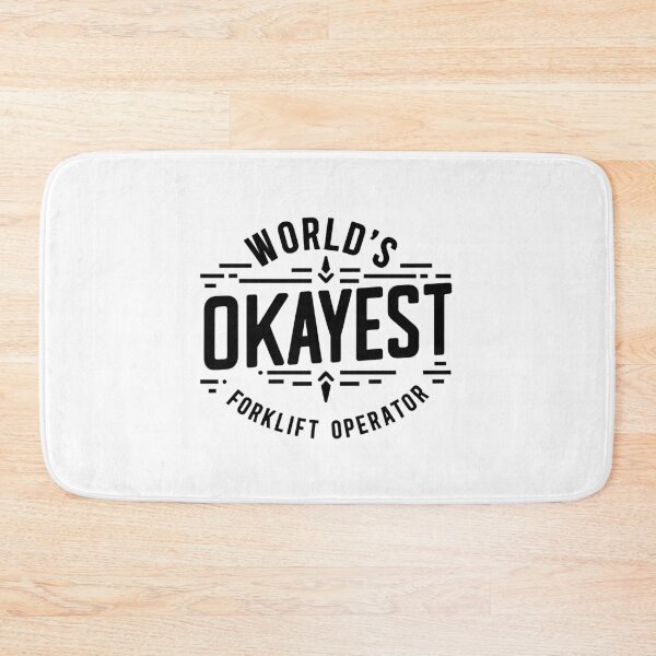 Item preview, World's Okayest Forklift Operator designed and sold by TeesYouWant.
