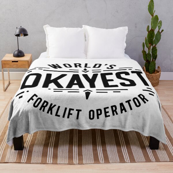 Item preview, World's Okayest Forklift Operator designed and sold by TeesYouWant.