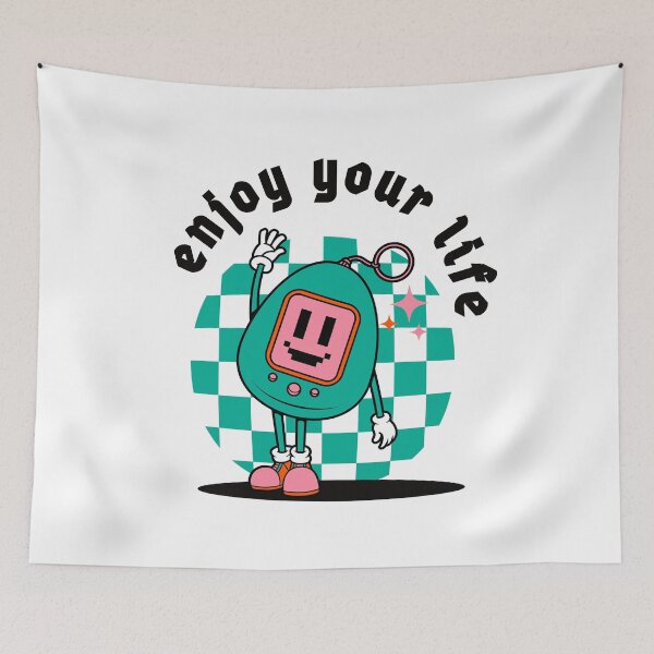 Item preview, Enjoy your life ll Retro mascot ll Stereo designed and sold by Caluva ..