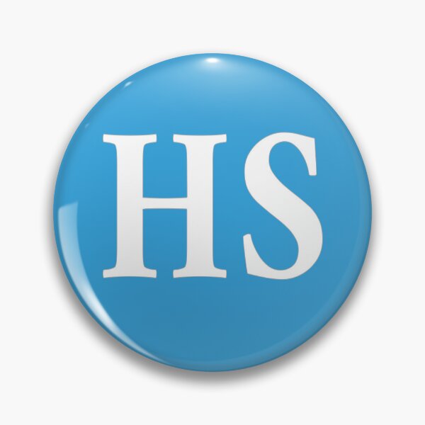 Item preview, HS Initials Monogram Elegant White Letters designed and sold by Jeallan Designs.