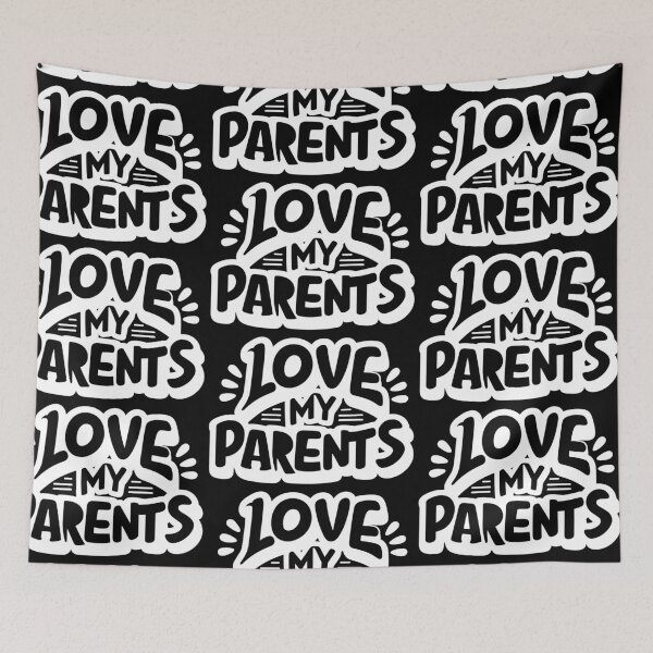 Item preview, In the Heart's Spotlight: I Love My Parents - white designed and sold by EmeraldeaArt.