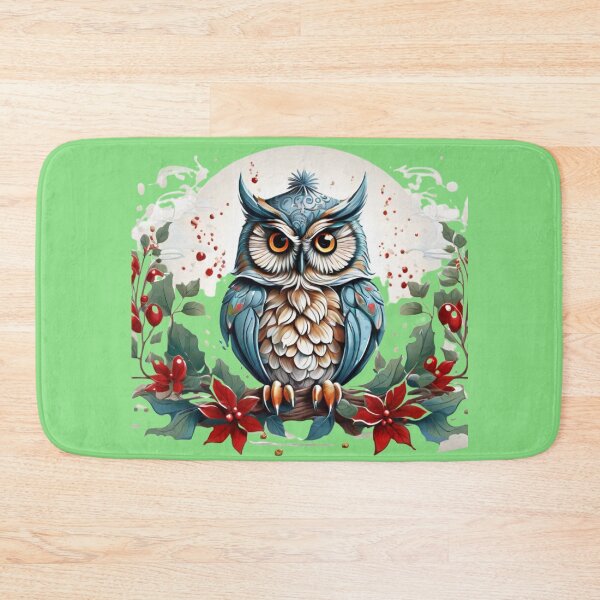 Item preview, Festive Whimsy: Christmas Owl Delight Decor designed and sold by T-shirtMill.
