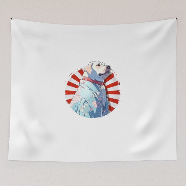 Item preview, Cute Dog wearing a Kimono - Anime Shirt designed and sold by KAIGAME Art.