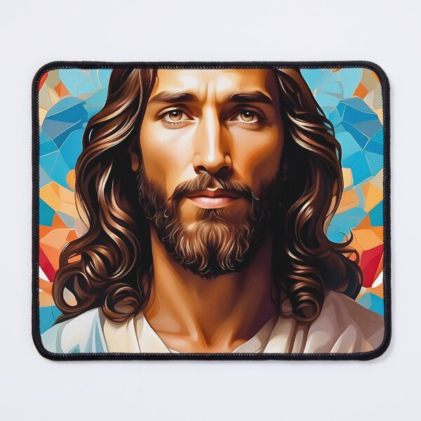 Item preview, Our Lord Jesus Christ abstract art graphitti design  designed and sold by BorgSpareParts.