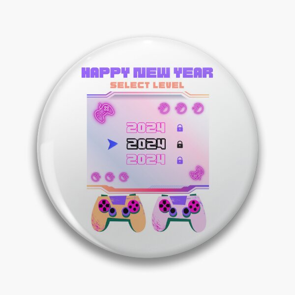 Item preview, Happy New Year Select Level 2024 Gaming designed and sold by HappyFo.