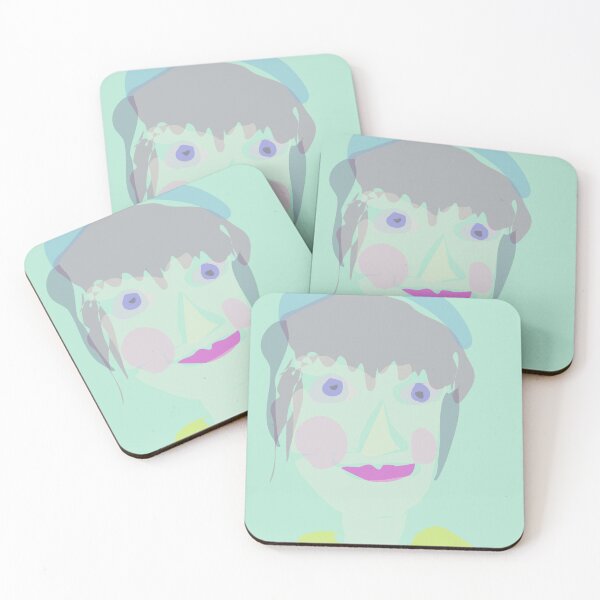 Item preview, Cartoon Portrait of a Woman in Green Headshot designed and sold by masabo.