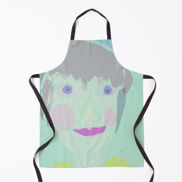 Item preview, Cartoon Portrait of a Woman in Green Headshot designed and sold by masabo.