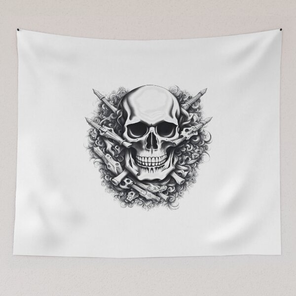 Item preview, Skull Symphony T-shirt designed and sold by Waraphot.