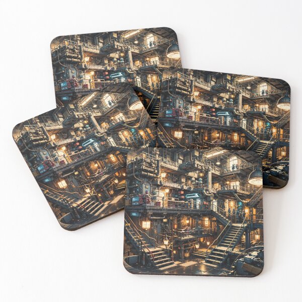 Item preview, Retro Futuristic Machine Room Puzzle  designed and sold by PuzzleBoxDesign.