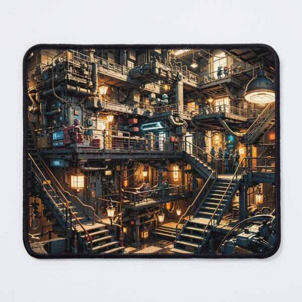 Item preview, Retro Futuristic Machine Room Puzzle designed and sold by PuzzleBoxDesign.