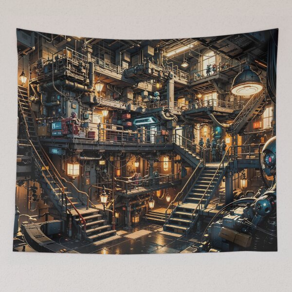 Item preview, Retro Futuristic Machine Room Puzzle  designed and sold by PuzzleBoxDesign.