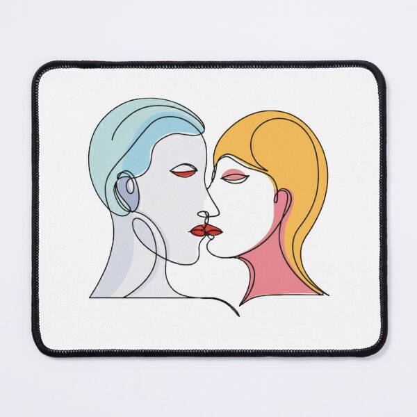 Item preview, Line Art - Two Faces designed and sold by Mochaprints.