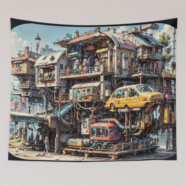 Item preview,  Futuristic Everyday Scenes Jigsaw Puzzles - Tomorrow's Normal  designed and sold by PuzzleBoxDesign.