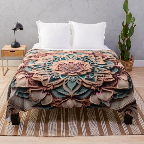 Item preview, Boho Bliss Mandala Vintage Floral Elegance designed and sold by SpiritualManda.