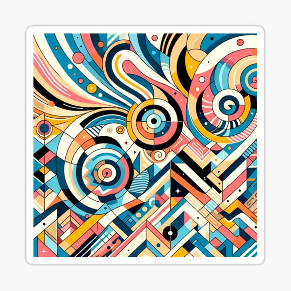Printable Abstract Expressions Sticker