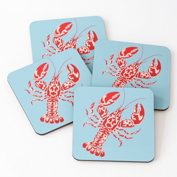 Item preview, Red Maine Lobster Print designed and sold by BrightTide.