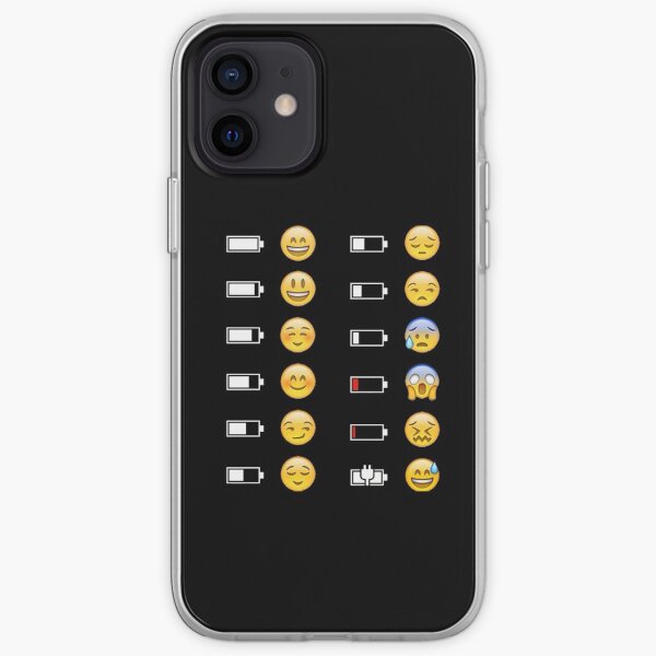 Lovely Battery Social Emotions iPhone Soft Case