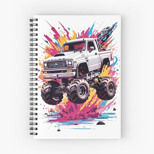 Item preview, Monster Truck Splash art retro vintage graphitti design designed and sold by BorgSpareParts.