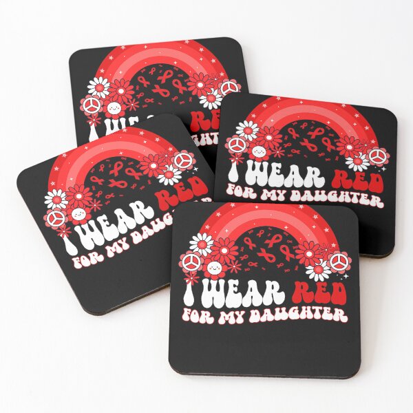 Item preview, I Wear Red For My Daughter Retro Rainbow World AIDS Day designed and sold by EagmianPheolea.