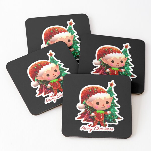 Item preview, Adorable elf wishing everyone a Merry Christmas designed and sold by AI-Only Creations.