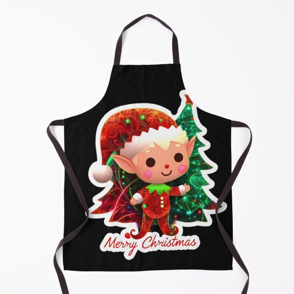 Item preview, Adorable elf wishing everyone a Merry Christmas designed and sold by AI-Only Creations.