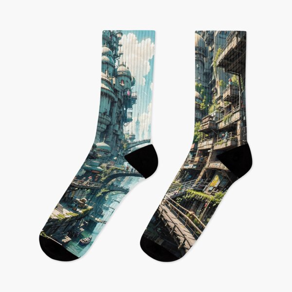 Item preview, Futuristic Cityscape Jigsaw Puzzles - Eco-friendly Skylines designed and sold by PuzzleBoxDesign.