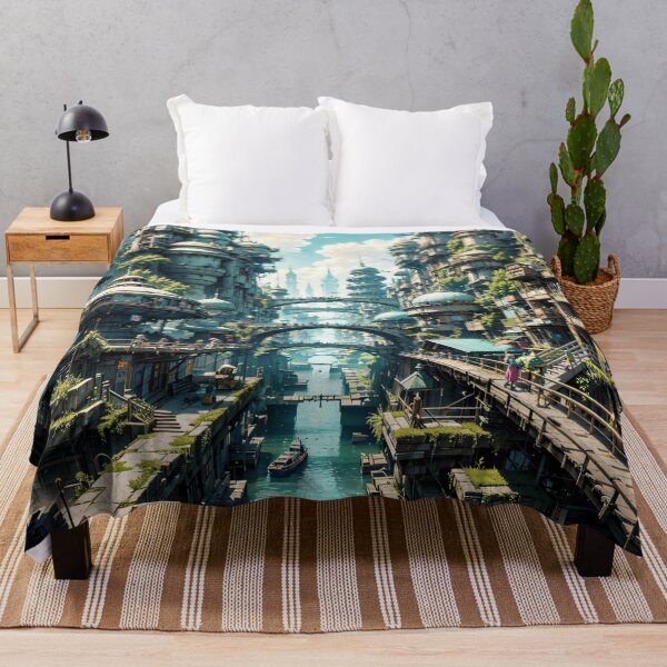 Item preview, Futuristic Cityscape Jigsaw Puzzles - Eco-friendly Skylines designed and sold by PuzzleBoxDesign.