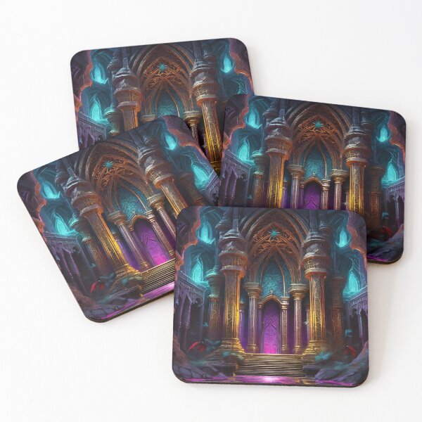 Item preview, Drow Elf Temple - Surreal Fantasy Art designed and sold by Delerat7.